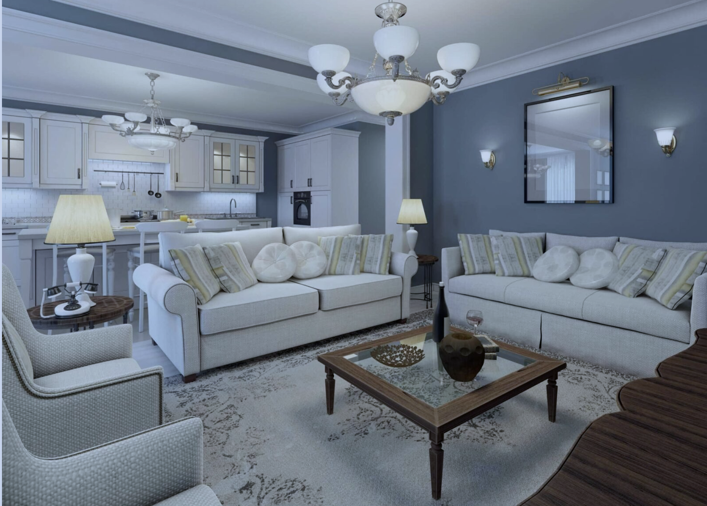 احدث الوان الدهانات للصالة