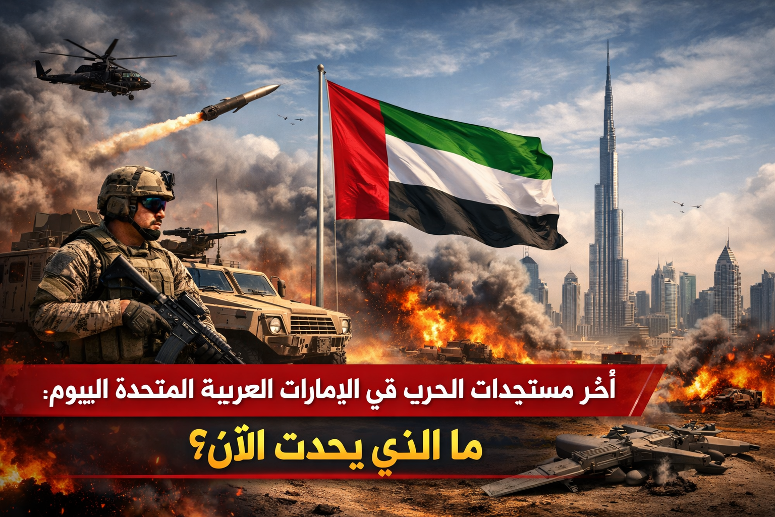 آخر مستجدات الحرب في الإمارات العربية المتحدة