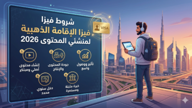 شروط فيزا الإقامة الذهبية لمنشئي المحتوى 2026