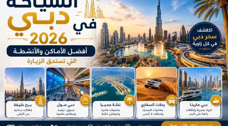 السياحة في دبي 2026: أفضل الأماكن والأنشطة التي تستحق الزيارة