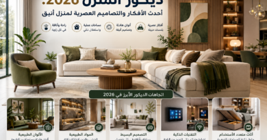 ديكور المنزل 2026: أحدث الأفكار والتصاميم العصرية لمنزل أنيق