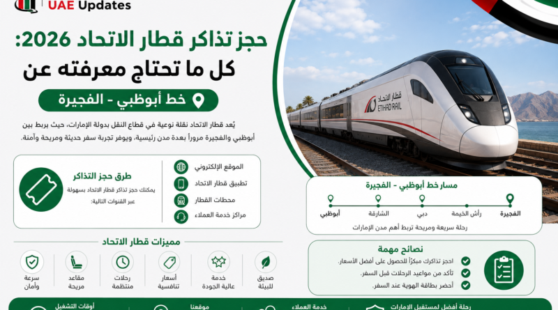 حجز تذاكر قطار الاتحاد